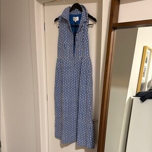Tuckernuck Blue Patterned Sleeveless Dress